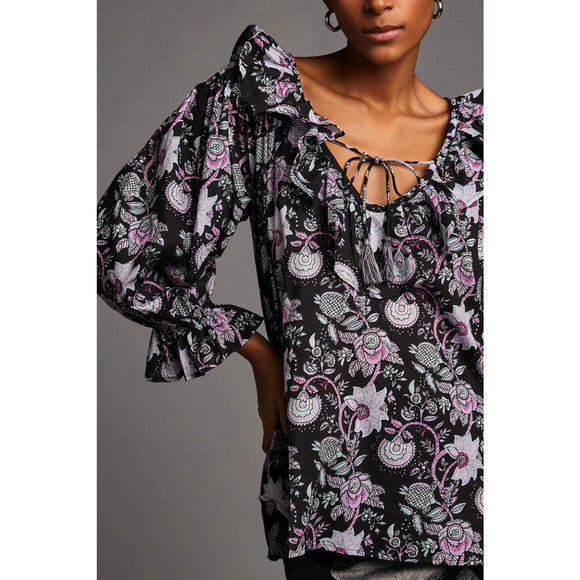 Anthropologie Mille May Floral Blouse - New Small - Picture 4 of 8